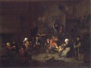 Jan Steen Merry Company in an inn. France oil painting artist